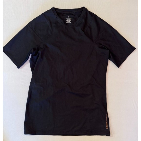 Tommie Copper Shoulder Upper Back Support Men's L Shirt Pro Grade Short Sleeve - Picture 1 of 11
